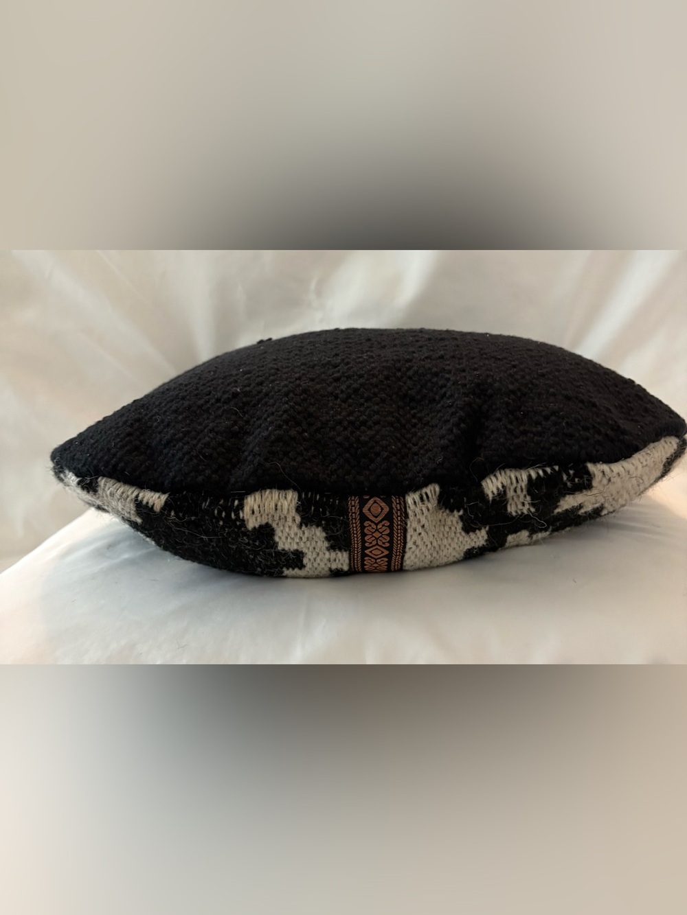 Love Stitch Large Hobo Carpet Shoulder Bag Aztec, Western. Cotton& wool exterior - Picture 5 of 8